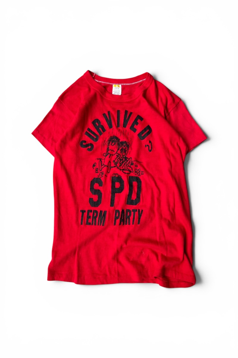 【中古】RUSSELL (ラッセル) MADE IN USA 70\u0027S SURVIVED T-SHIRT USA製 70年月日 サバイブド プルオーバー / RED [SIZE: M USED]
