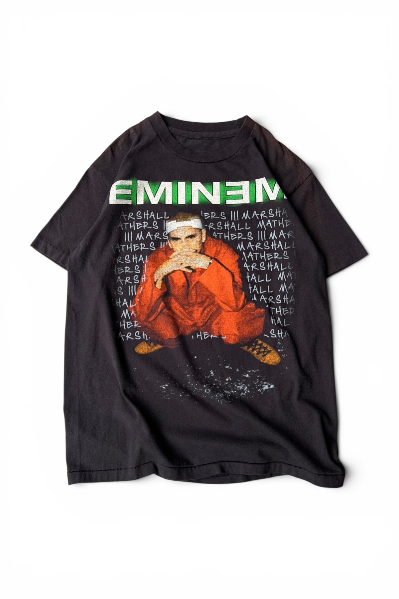 【中古】Y2K 00\u0027S BOOTLEG EMINEM CRIMINAL TOUR RAP T-SHIRT 00年月日 ブートレグ エミネム クリミナル 周遊旅行 プルオーバー / BLACK [SIZE: XL USED]