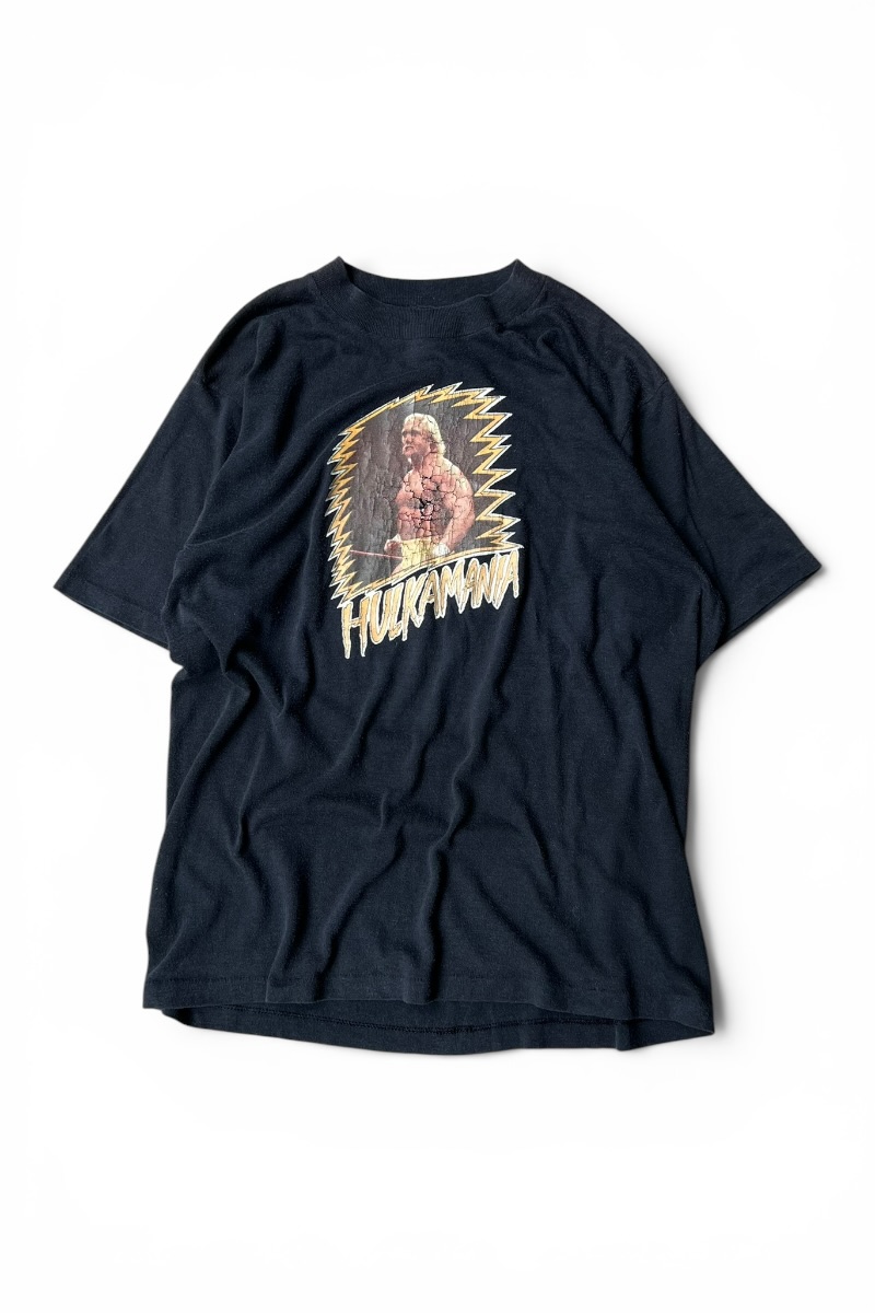 【中古】BANTAM  (バントマン) MADE IN USA 80\u0027S HULK HOGAN T-SHIRT USA製 80年月日 ハルク ホー火器 ティーシャツ / BLACK [SIZE: L USED]