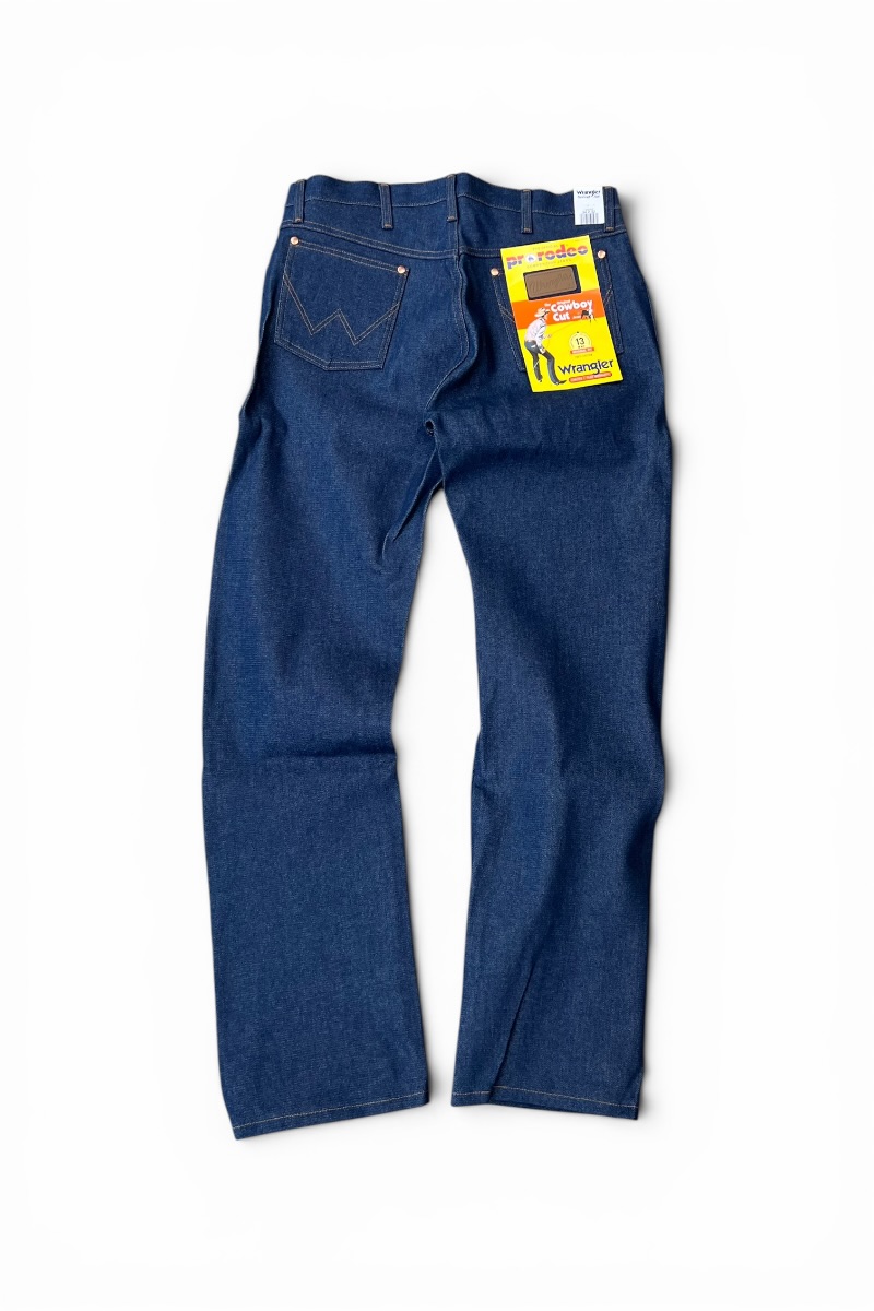 【中古】WRANGLER (ラングラー) MADE IN MEXICO 13MWZ CAWBOY CUT DENIM PANTS メキシコ製 カウボーイ カット デニム パンツ / INDIGO [SIZE: 34 DEADSTOCK/NOS]｜JULIUS NYC