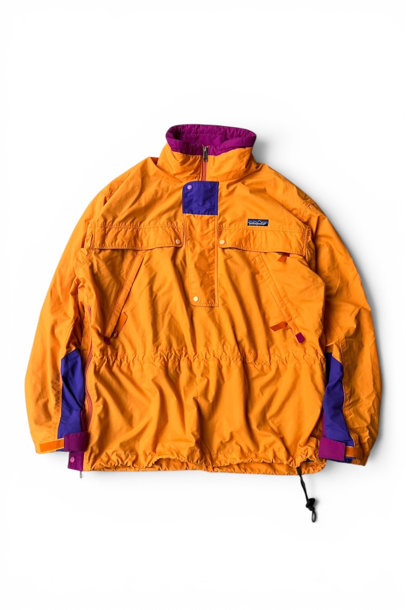 【中古】PATAGONIA (パタゴニア) 92'S ALPINE PULLOVER NYLON JACKET 92年　アルパイン プルオーバー ナイロン ジャケット / ORANGE [SIZE: M USED]｜JULIUS NYC