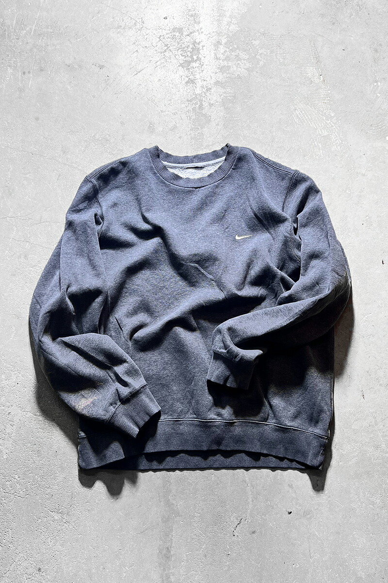 【中古】NIKE (ナイキ) Y2K EARLY 00\u0027S LOGO SWEATSHIRT 00年月日 ロゴタイプ トレーナー GRAY [SIZE: XL USED]