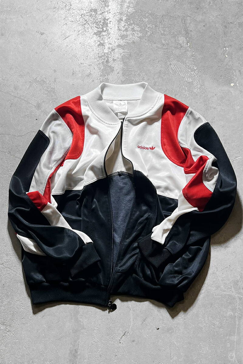 【中古】ADIDAS (アディダス) 80'S ZIP TRACK JACKET 80年代 ジップ アップ トラック ジャケット WHITE [SIZE: XL USED]
