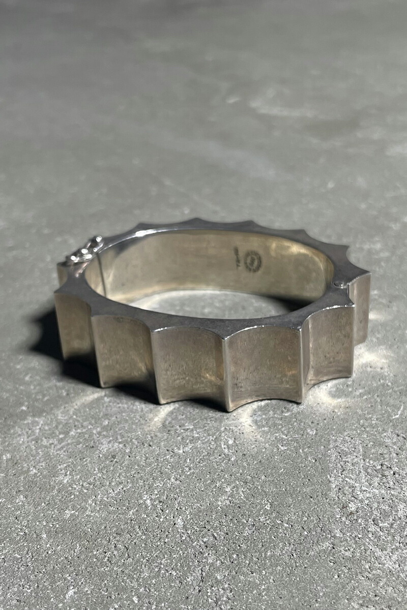 【中古】 VINTAGE MEXICAN JEWELRY (ヴィンテージ メキシカン 宝飾品) MADE IN MEXICO 925 SILVER BANGLE メキシコ合衆国製 925 しろがね色 バングル  [SIZE: ONE SIZE USED]