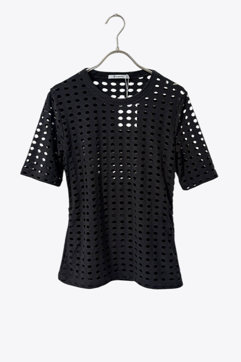 【中古】【WOMENS】T BY ALEXANDER WANG (ティー バイ アレキサンダー ワン) SHEER MESH T-SHIRT シアー メッシュ Tシャツ [USED]