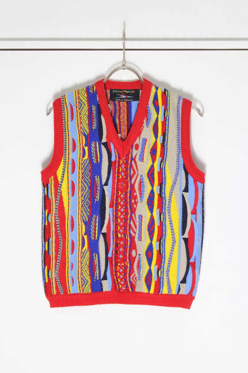 【中古】【WOMENS】COOGI SPORT (コーギー・スポーツ) MADE IN AUSTRALIA 90'S KNIT VEST クージーベスト [USED]｜JULIUS NYC