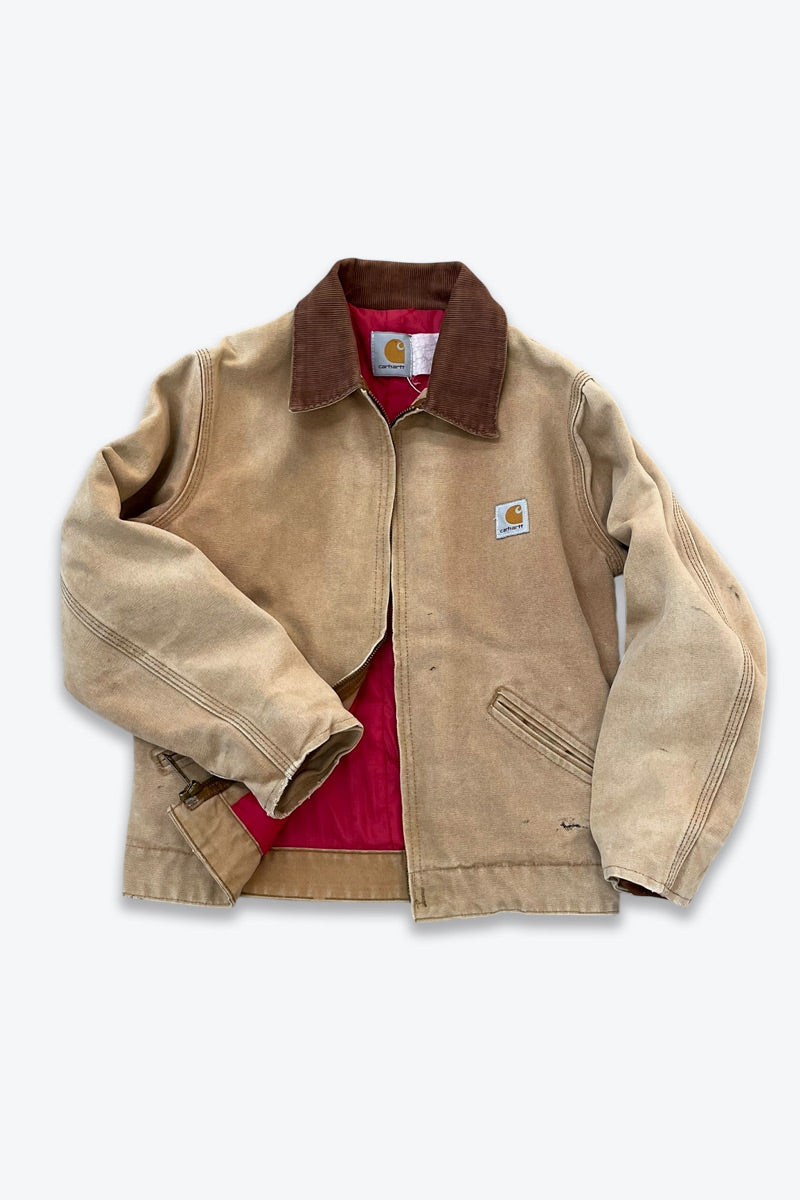 【中古】CARHARTT（カーハート）80-90'S DETROIT JACKET 80-90年代 デトロイトジャケットBEIGE [SIZE: XS USED]｜JULIUS NYC