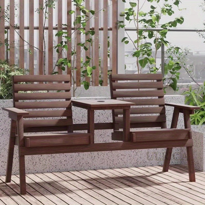 木製二人掛けベンチ ブラウン Amazon.co.jp: Hilander(ハイランダー) ウッドフレーム2人掛け