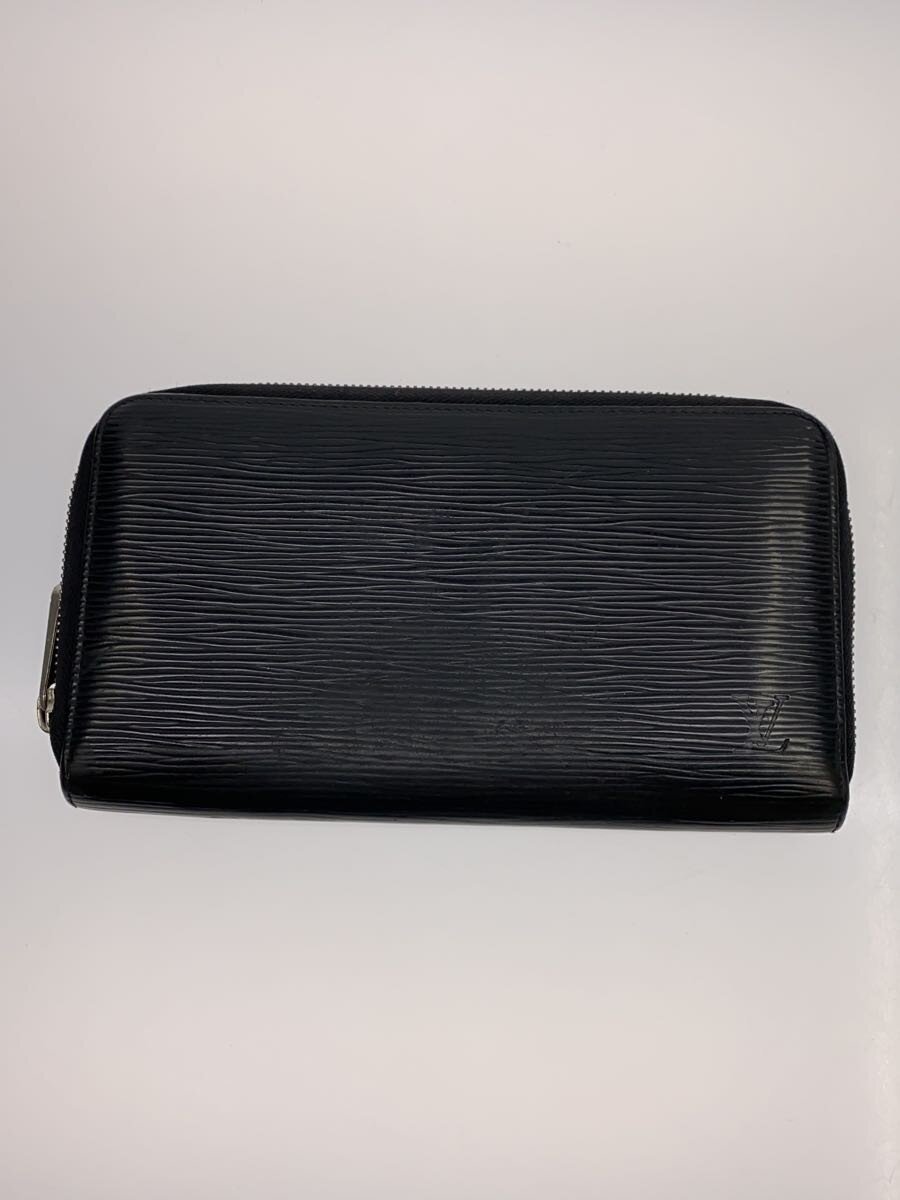 【中古】LOUIS VUITTON◆ジッピー・オーガナイザー_エピ/レザー/BLK/メンズ【服飾雑貨他】