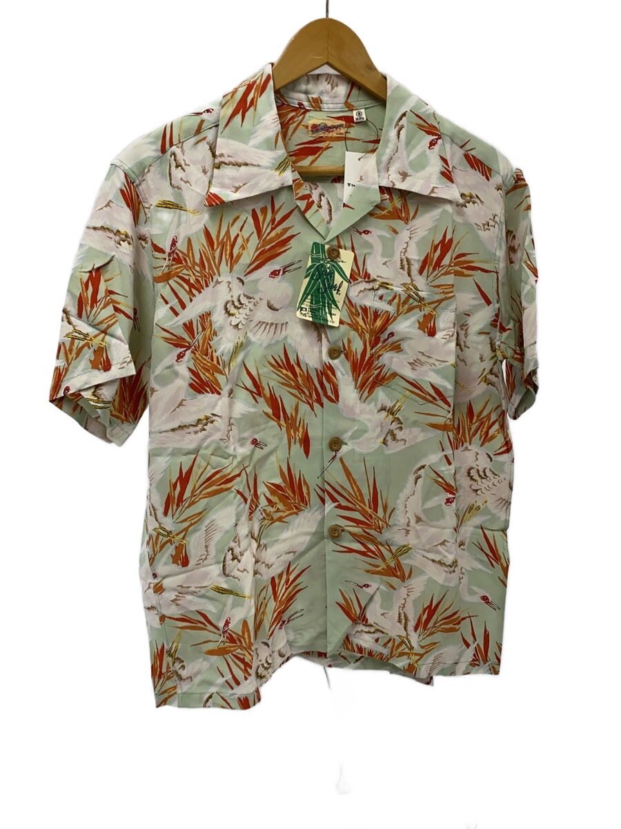 【中古】SUN SURF◆引き舟付/RAYON HAWAIIAN SHIRT/アロハシャツ/S/人絹/GRN/SS39222【メンズウェア】