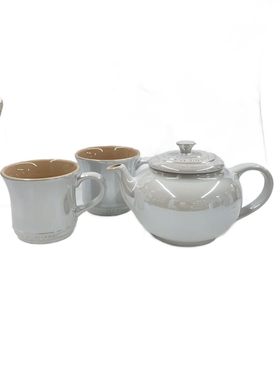 【中古】LE CREUSET◆洋食器余分の物/3点書き割り/WHT/書き割り//【勝手もと装置】