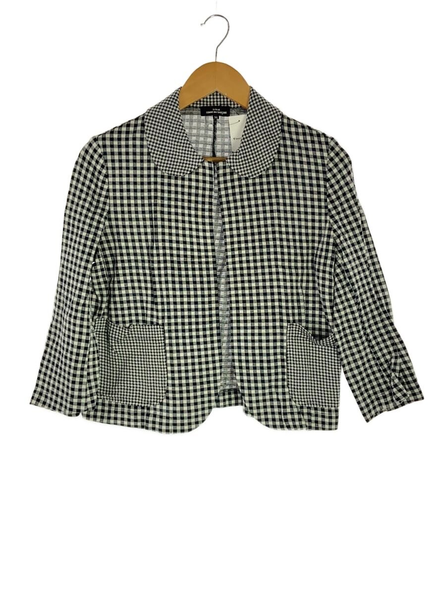 【中古】tricot COMME des GARCONS◆ジャケット/M/コットン/BLK/ギンガムCK/TE-T007【レディースウェア】｜2ｎｄ STREET 店 9,698円