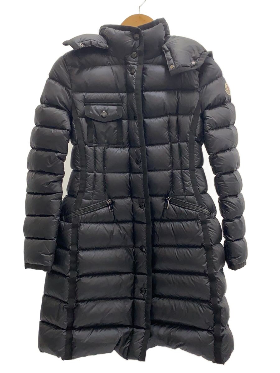 【中古】MONCLER◆HERMINE/落ち込む上衣/O/ナイロン/BLK/D20934930005 53048/取り替えっこ名取り草付【レディース御召しもの】