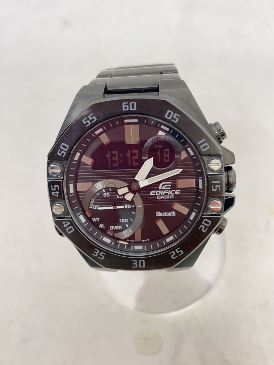 【中古】CASIO◆腕時計/アナログ/ステンレス/BLK/SLV/SS/EQB-800//【服飾雑貨他】｜2ｎｄ STREET 店 13,330円