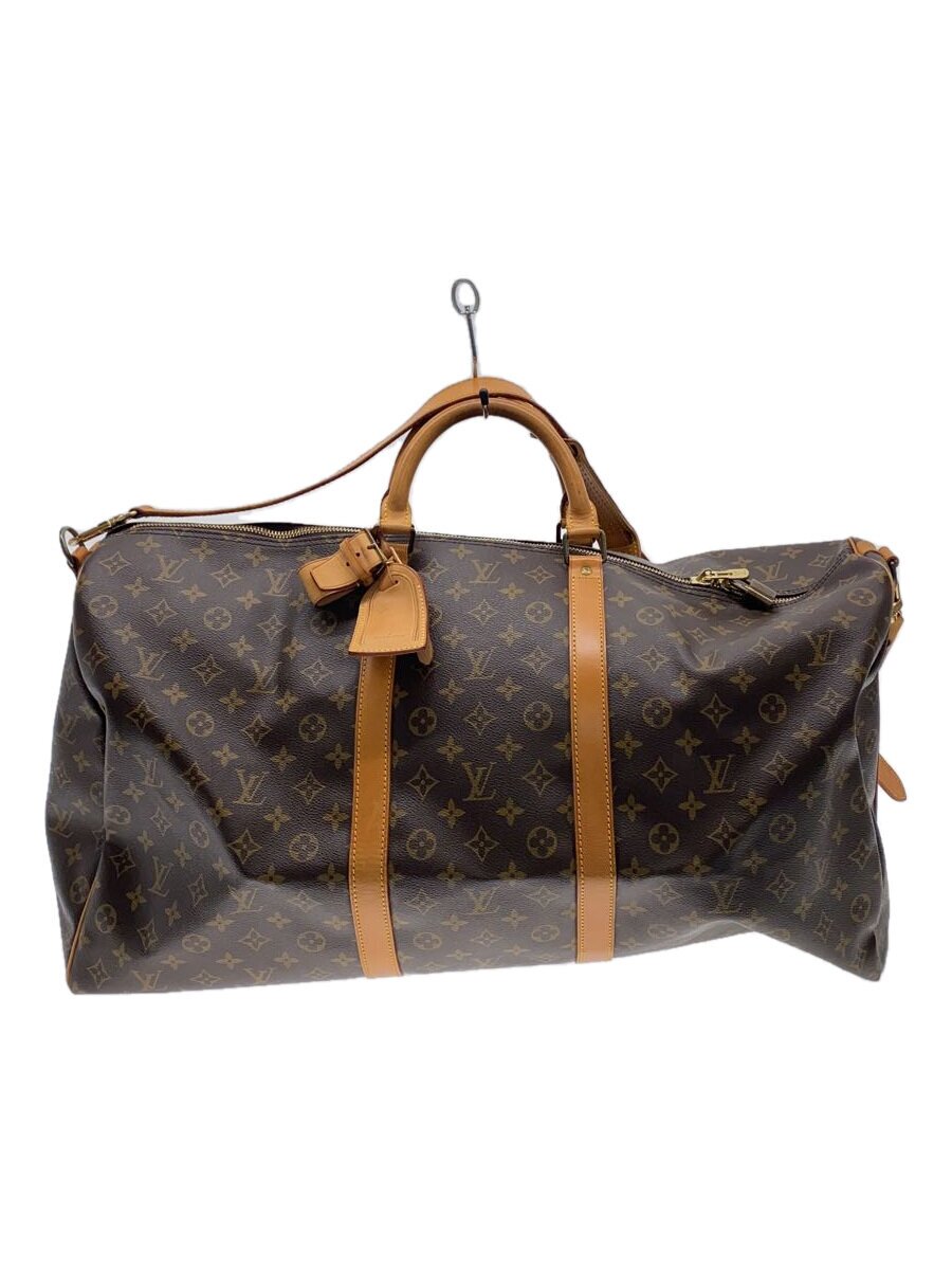 【中古】LOUIS VUITTON◆キーポル・バンドリエール60_モノグラム・帆布_BRW/PVC/BRW【御徒面子】