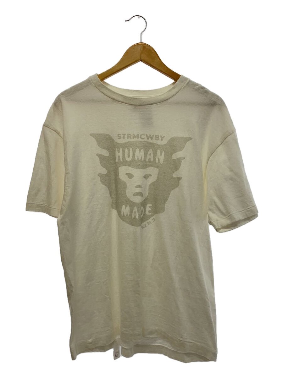 【中古】HUMAN MADE◆Face Logo Tee/Silver Face/STRMCWBY/Tシャツ/L/コットン/WHT//【メンズウェア】｜2ｎｄ STREET 店 9,442円