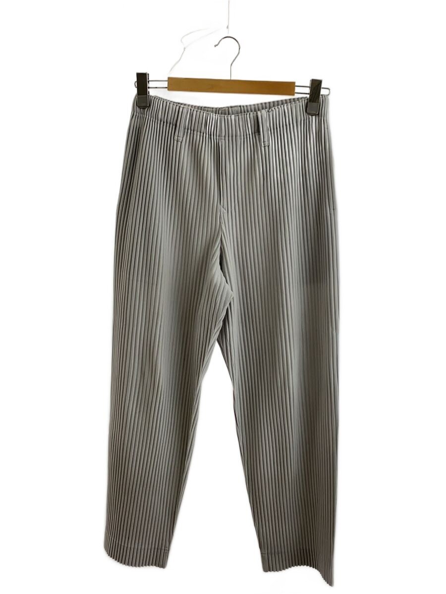 【中古】HOMME PLISSE ISSEY MIYAKE◆引っ切り無いズボン下/2/ポリエステル/GRY/HP55JF450//【メンズウェア】