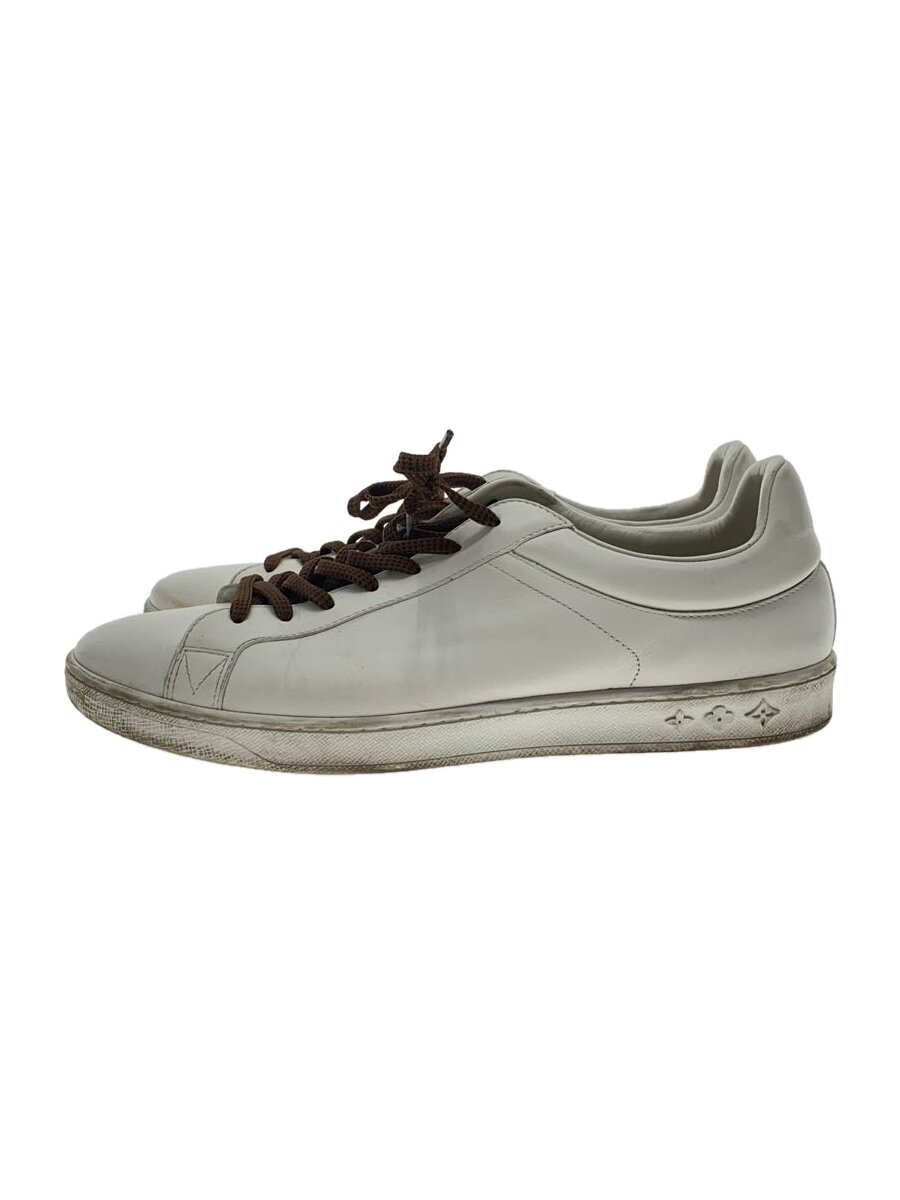 【中古】LOUIS VUITTON◆ローカットスニーカー/UK9/WHT【シューズ】