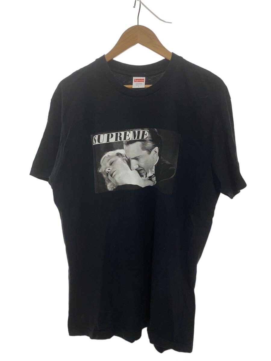 【中古】Supreme◆プルオーバー/L/綿織物/黒いこと/黒/刷り上げる/洋画【メンズウェア】