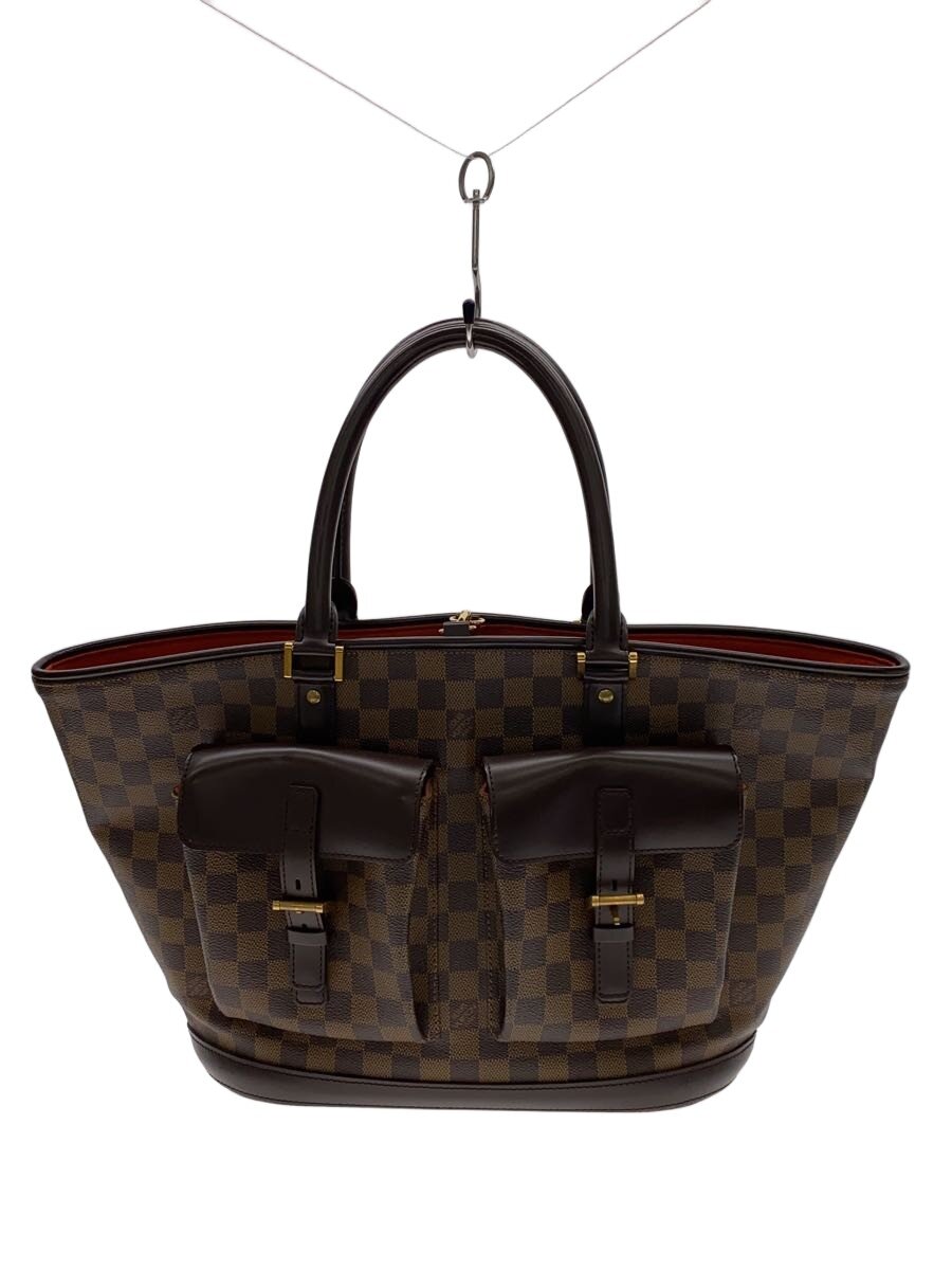 【中古】LOUIS VUITTON◆LOUIS VUITTON トートバッグ/BRW/総柄/N51120/マノスクGM_ダミエ・エベヌ【バッグ】|2nd STREET 店