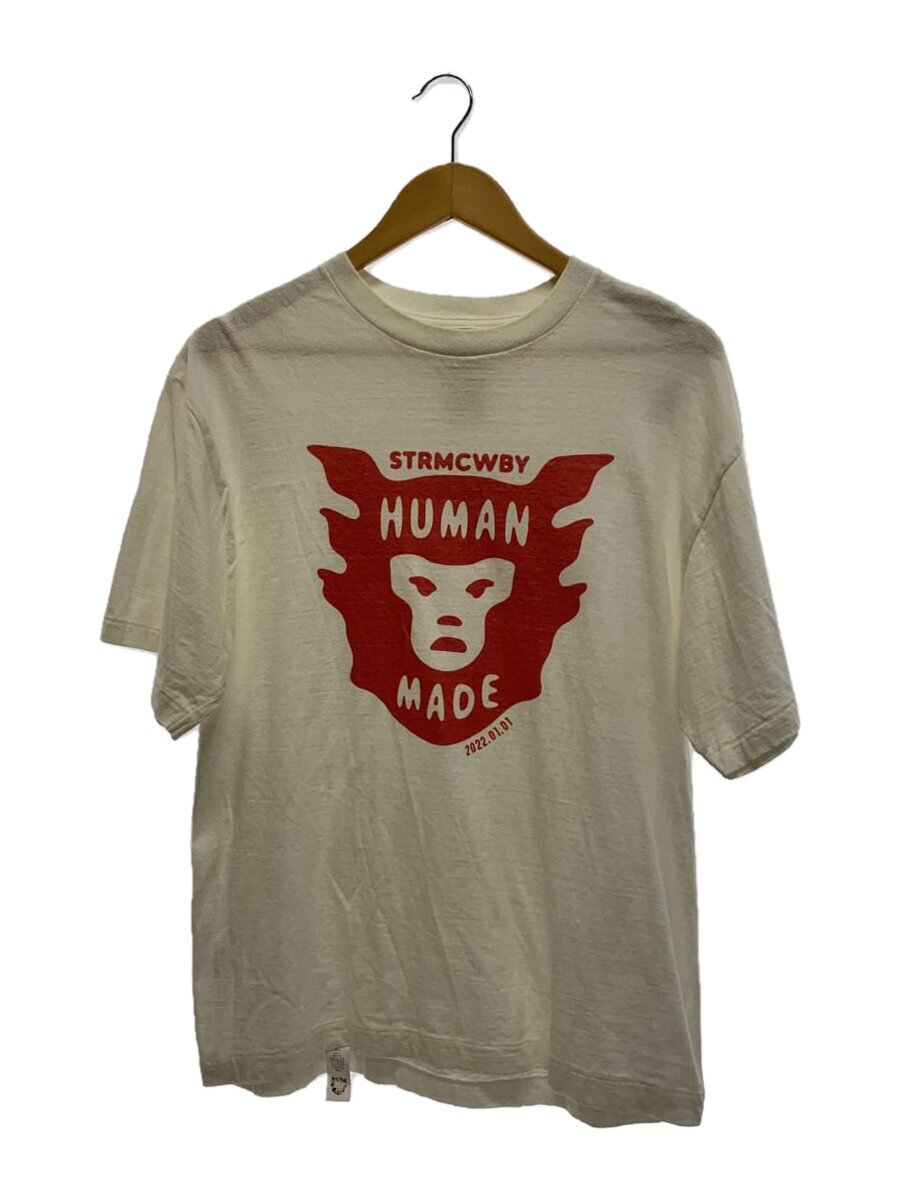 【中古】HUMAN MADE◆Face Logo Tee/Red Face/STRMCWBY/Tシャツ/L/コットン/WHT//【メンズウェア】｜2ｎｄ STREET 店