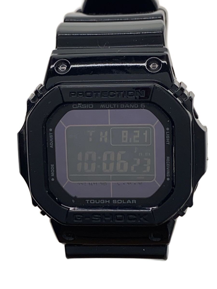 【中古】CASIO◆ソーラーウオッチ・G-SHOCK/デジタル/BLK【服飾雑貨他】