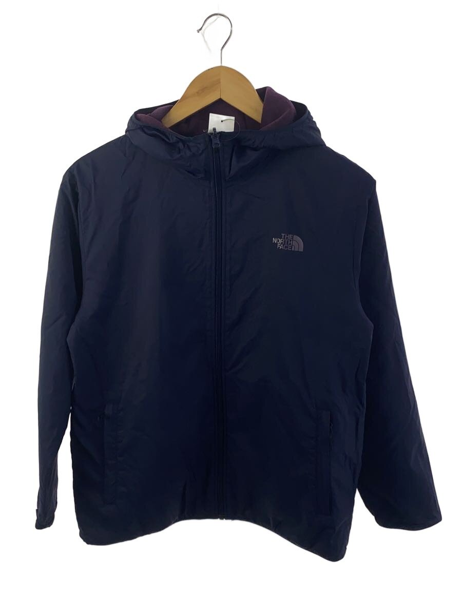 【中古】THE NORTH FACE◆REVERSIBLE TECH AIR HOODIE_リバーシブルテックエアーフーディー/--/ナイロン/NVY/【レディース御召しもの】