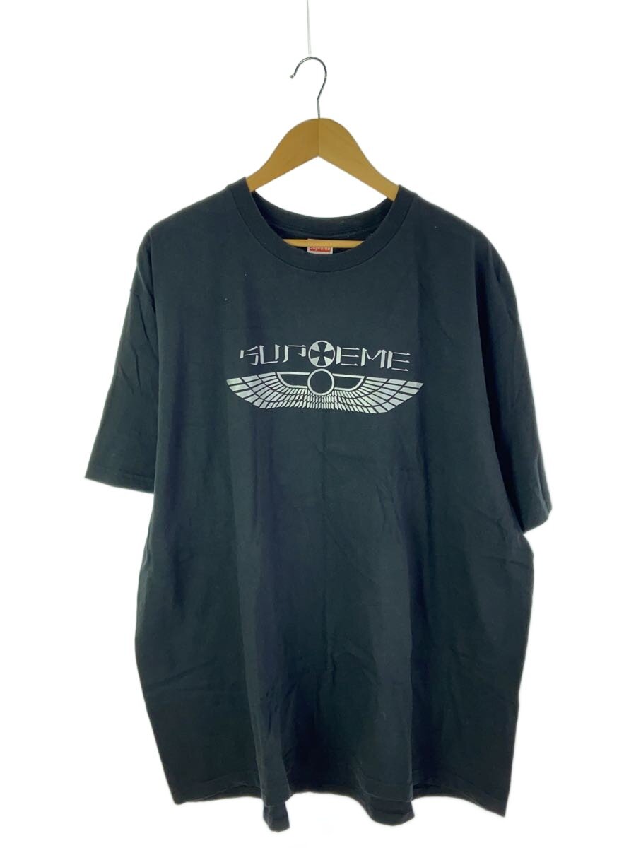 【中古】Supreme◆wing tee/プルオーバー/XXL/綿織物/BLK【メンズウェア】