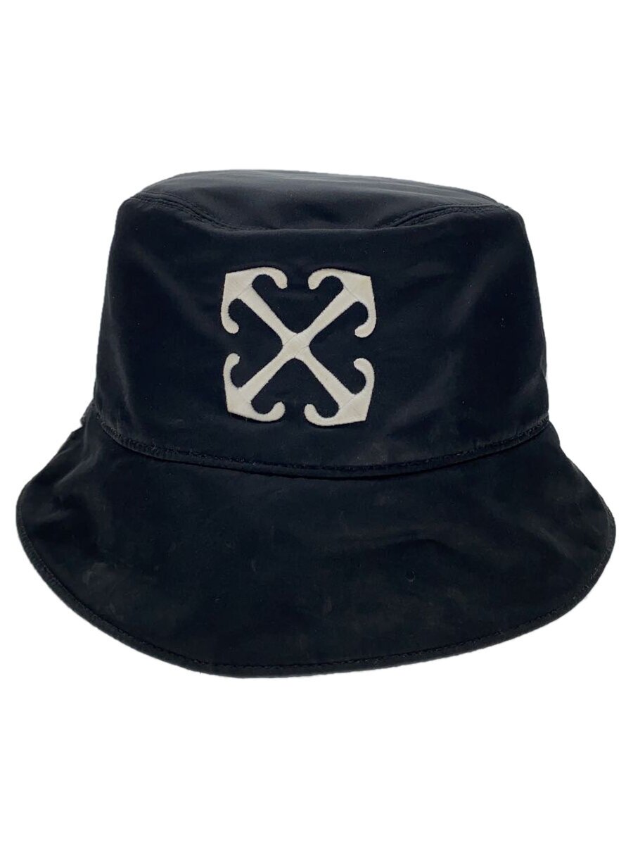 【中古】OFF-WHITE◆井戸釣瓶かぶり笠/L/ポリエステル/黒いこと/メンズ/OMLA034C99FAB007//【服飾雑貨他】