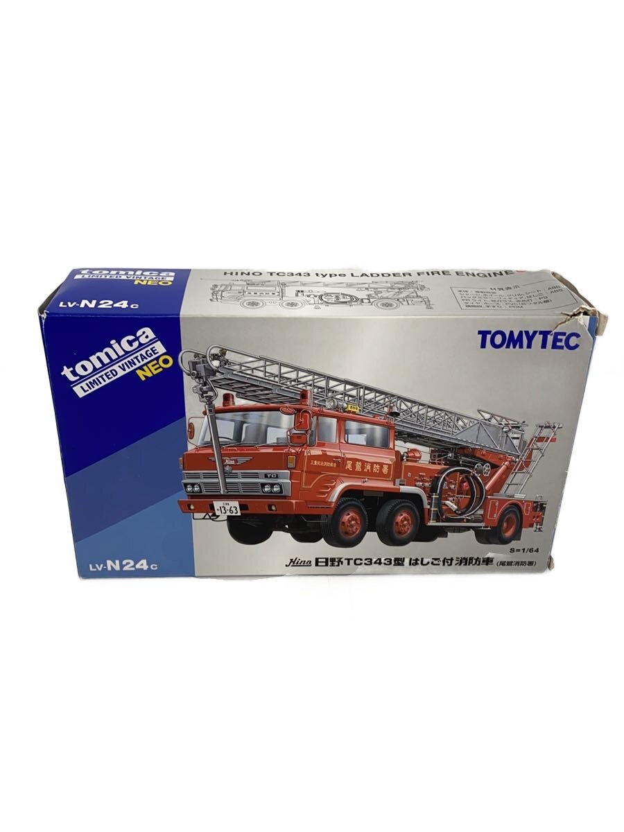 【中古】TOMYTEC◆日野TC343型はしご付消防車/ミニカー/RED/LV-N24C//【ホビー】｜2ｎｄ STREET 店