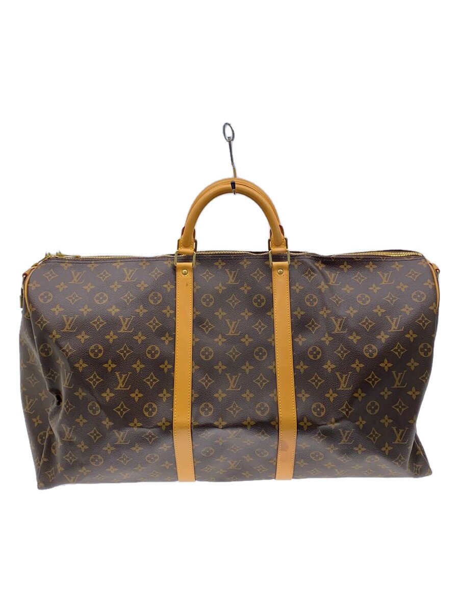 【中古】LOUIS VUITTON◆キーポル・バンドリエール55_モノグラム・キャンバス_BRW/PVC/BRW/総柄【バッグ】｜2ｎｄ STREET 店