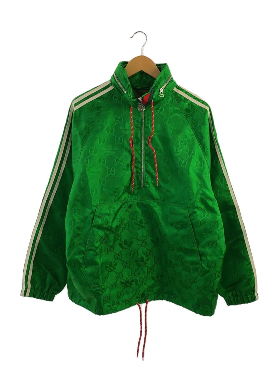 【中古】GUCCI◆22SS/Macro GG Jacket/マクロGGジャケット/46/ナイロン/グリーン/総柄/696651【メンズウェア】｜2ｎｄ STREET 店