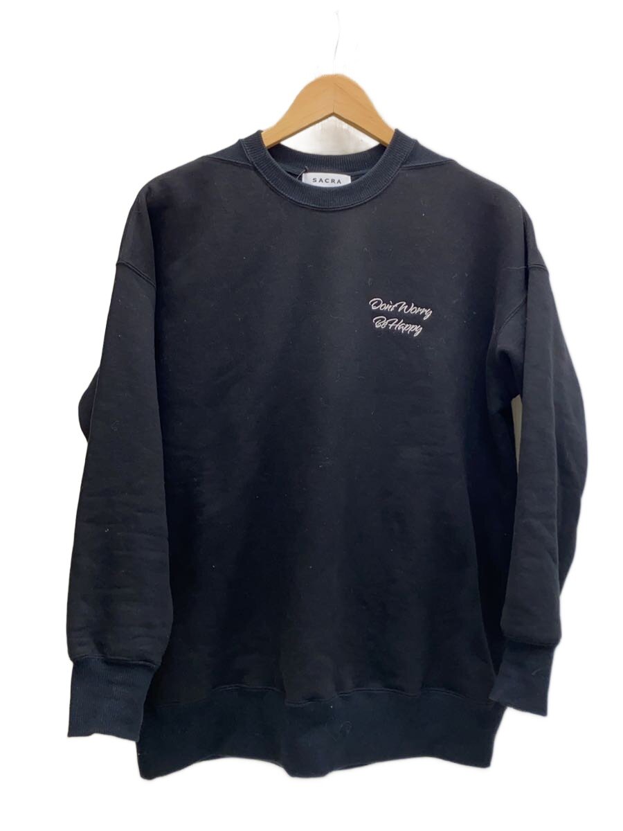【中古】SACRA◆汗水/38/綿織物/BLK/無地/125650091【レディースお召しもの】