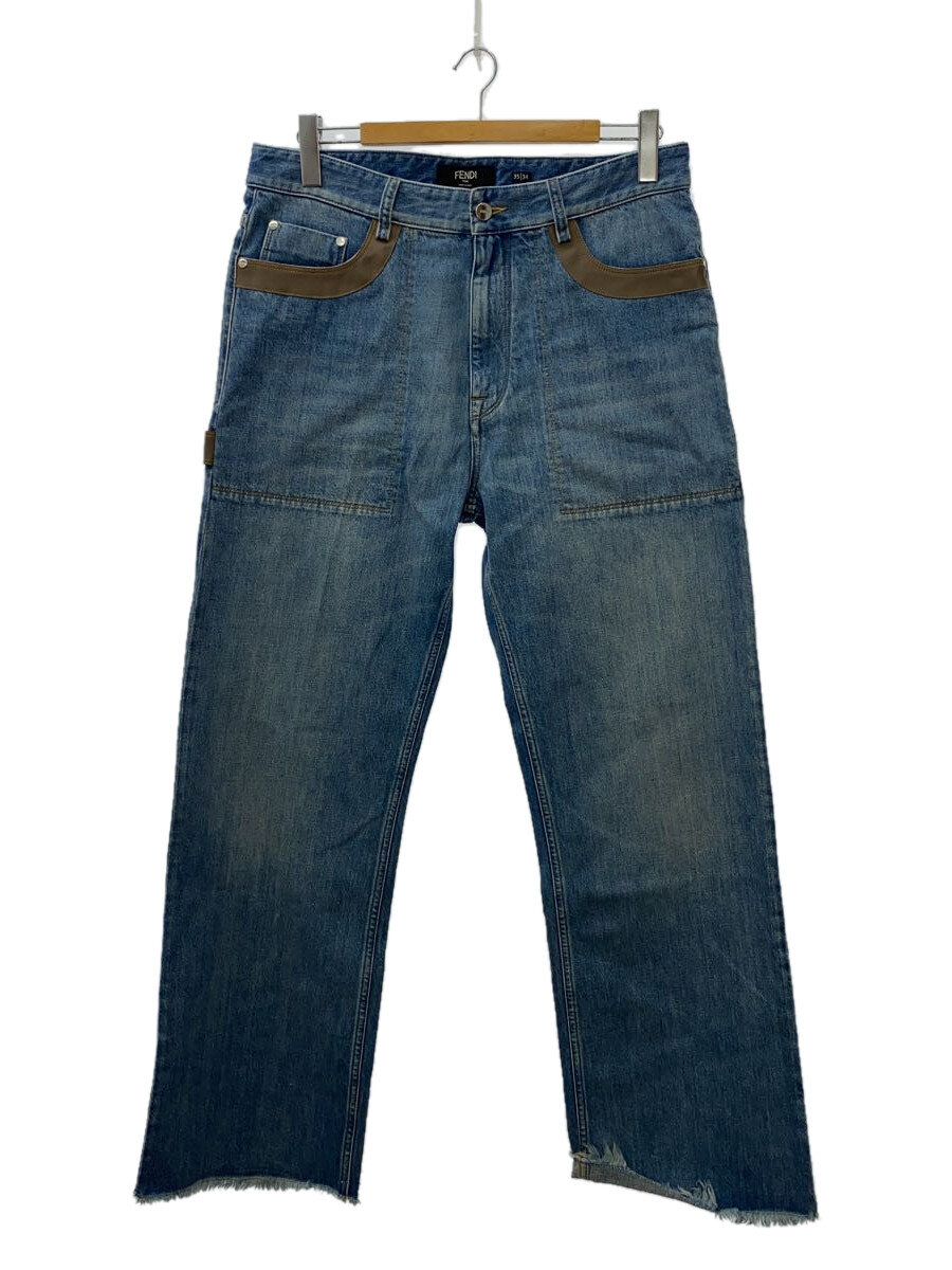 【中古】FENDI◆下つ方/35/ジーンズ/IDG/12CPF-22-3728【メンズウェア】