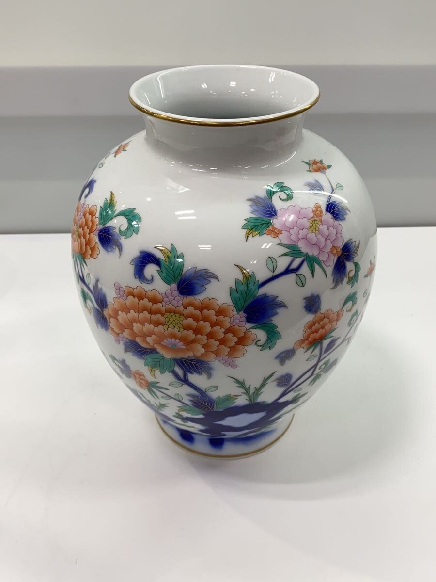 1566深川製磁　瑠璃　花瓶　金彩　未使用 楽天市場】【中古】深川製磁 花瓶 金彩瑠璃牡丹 宮内庁御用達 有田焼