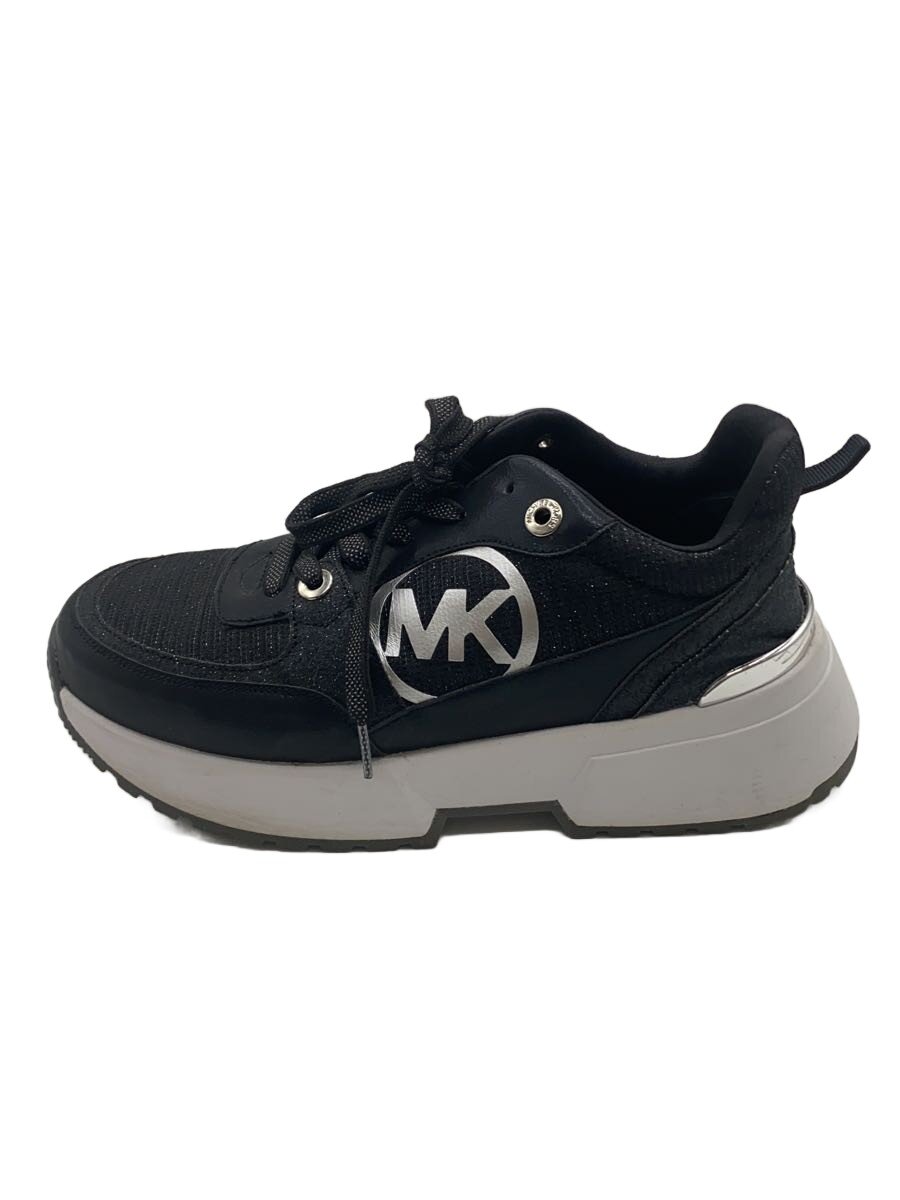 【中古】MICHAEL KORS◆ローカットスニーカー/23糎/BLK【シューズ】