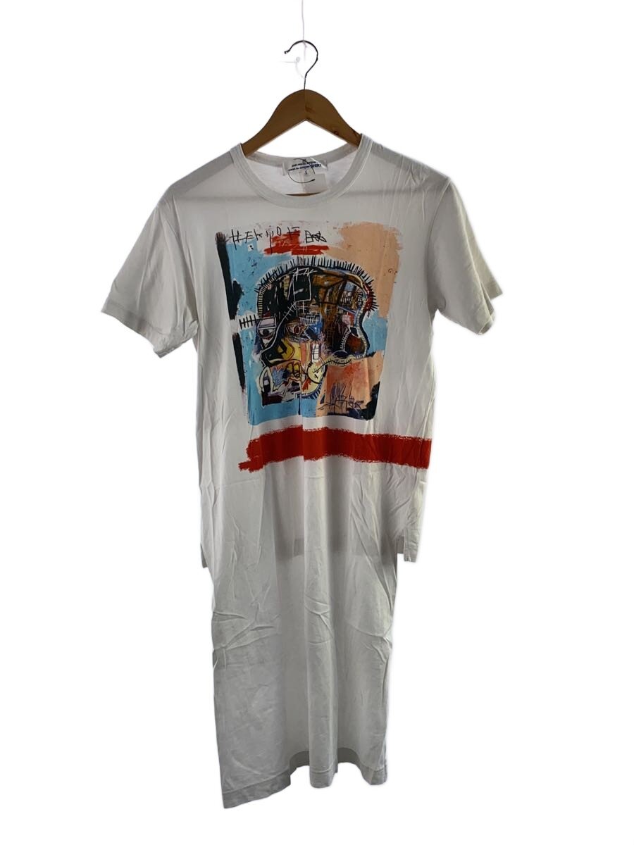 【中古】COMME des GARCONS SHIRT◆前ボディスロングプルオーバー/S/綿織物/白いこと/刷り上げる/W26100//【メンズウェア】