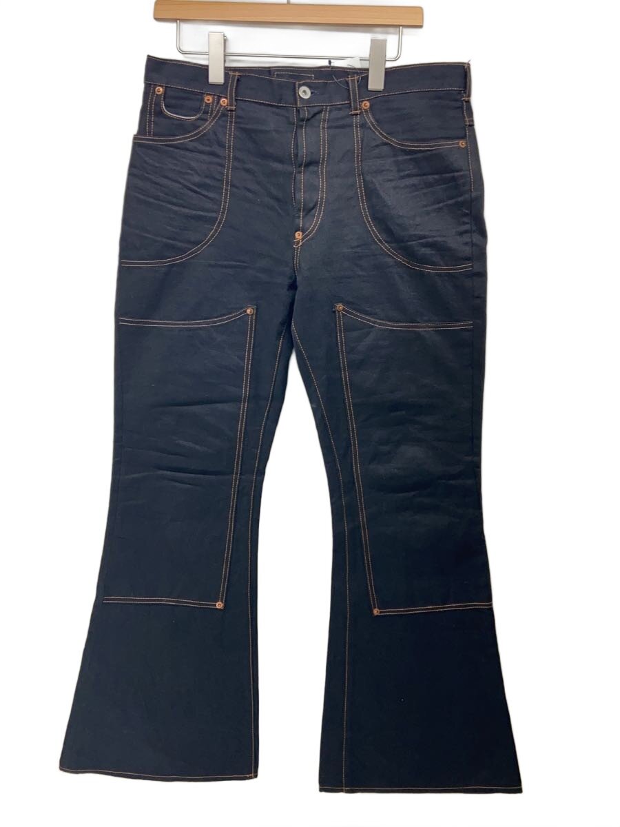 【中古】tomworks/Wknee WORK PANTS/ブーツカットパンツ/--/綿織物/BLK【メンズウェア】