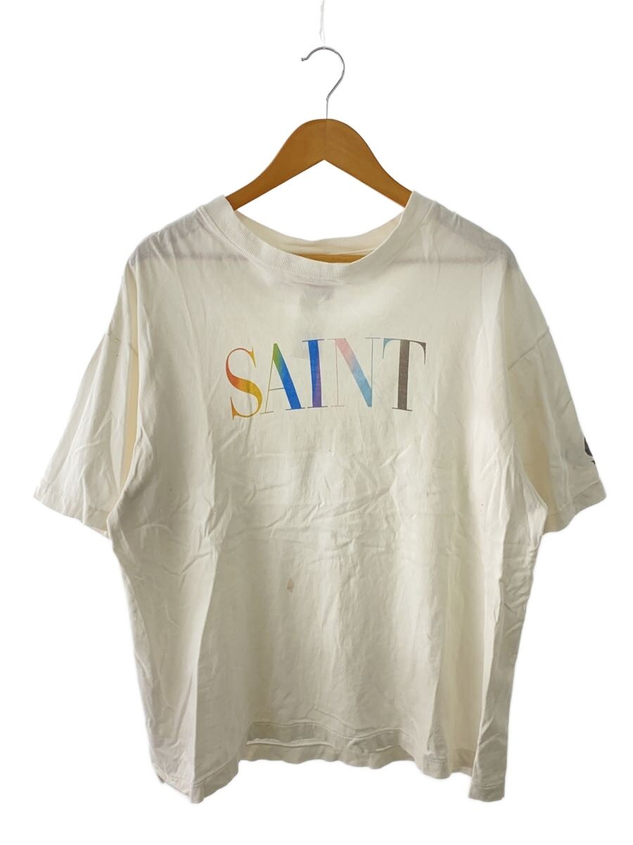 【中古】SAINT MICHAEL◆プルオーバー/L/綿織物/WHT/SM-YS1-0000-007【メンズウェア】