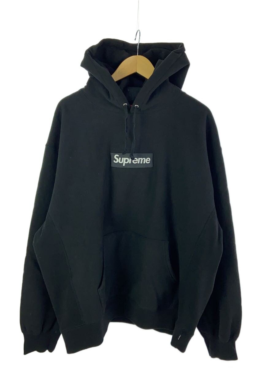 【中古】Supreme◆box logo hoodies/23fw/パーカー/XL/綿織物/BLK【メンズウェア】