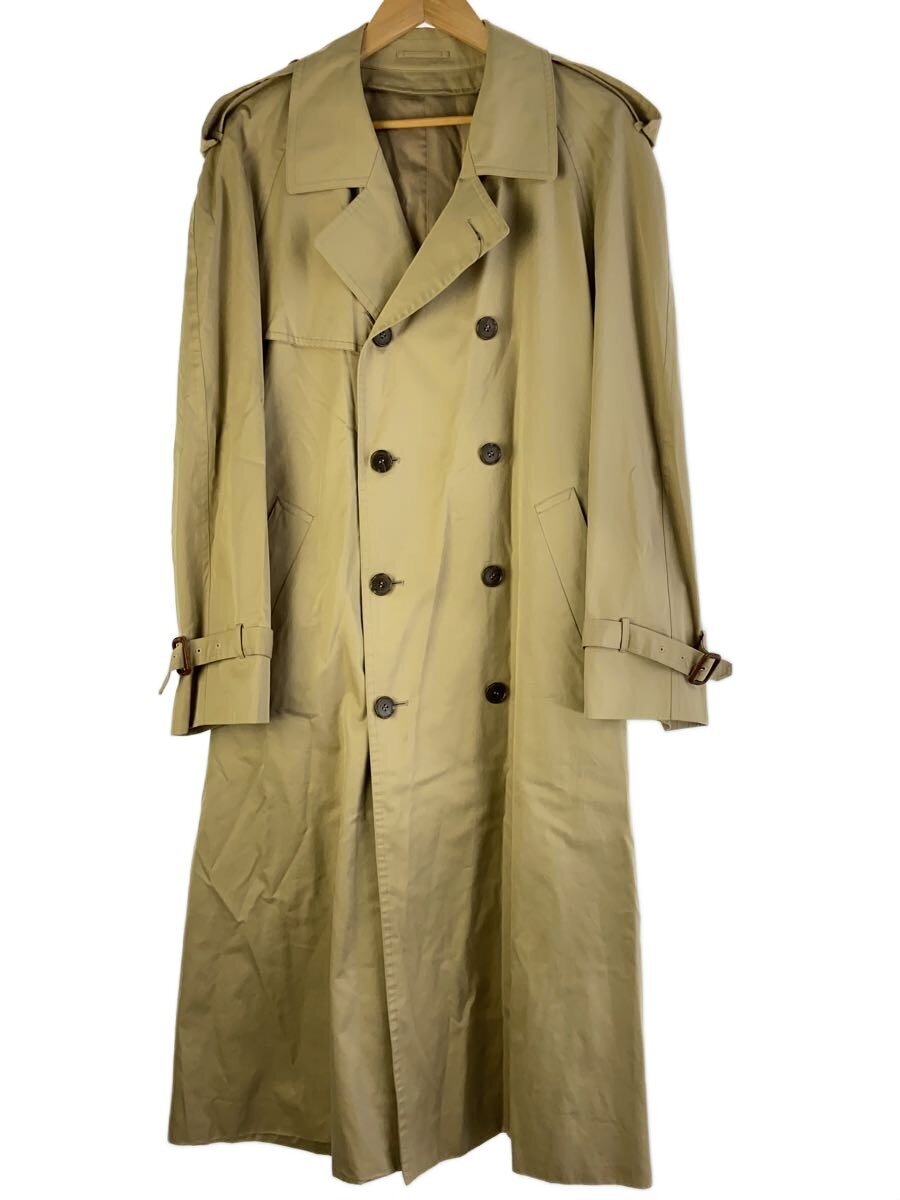 【中古】YVES SAINT LAURENT◆トレンチコート/OLD/オンワード樫山/厚地の外套/7/綿織物/BEG//【メンズウェア】