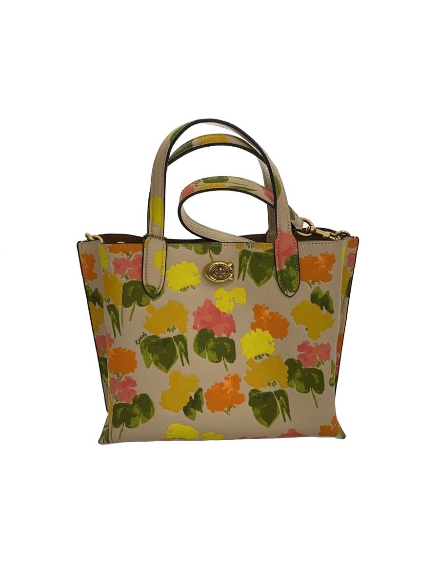 【中古】COACH◆ショルダーバッグ/レザー/BEG/花柄/CC389【バッグ】｜2ｎｄ STREET 店