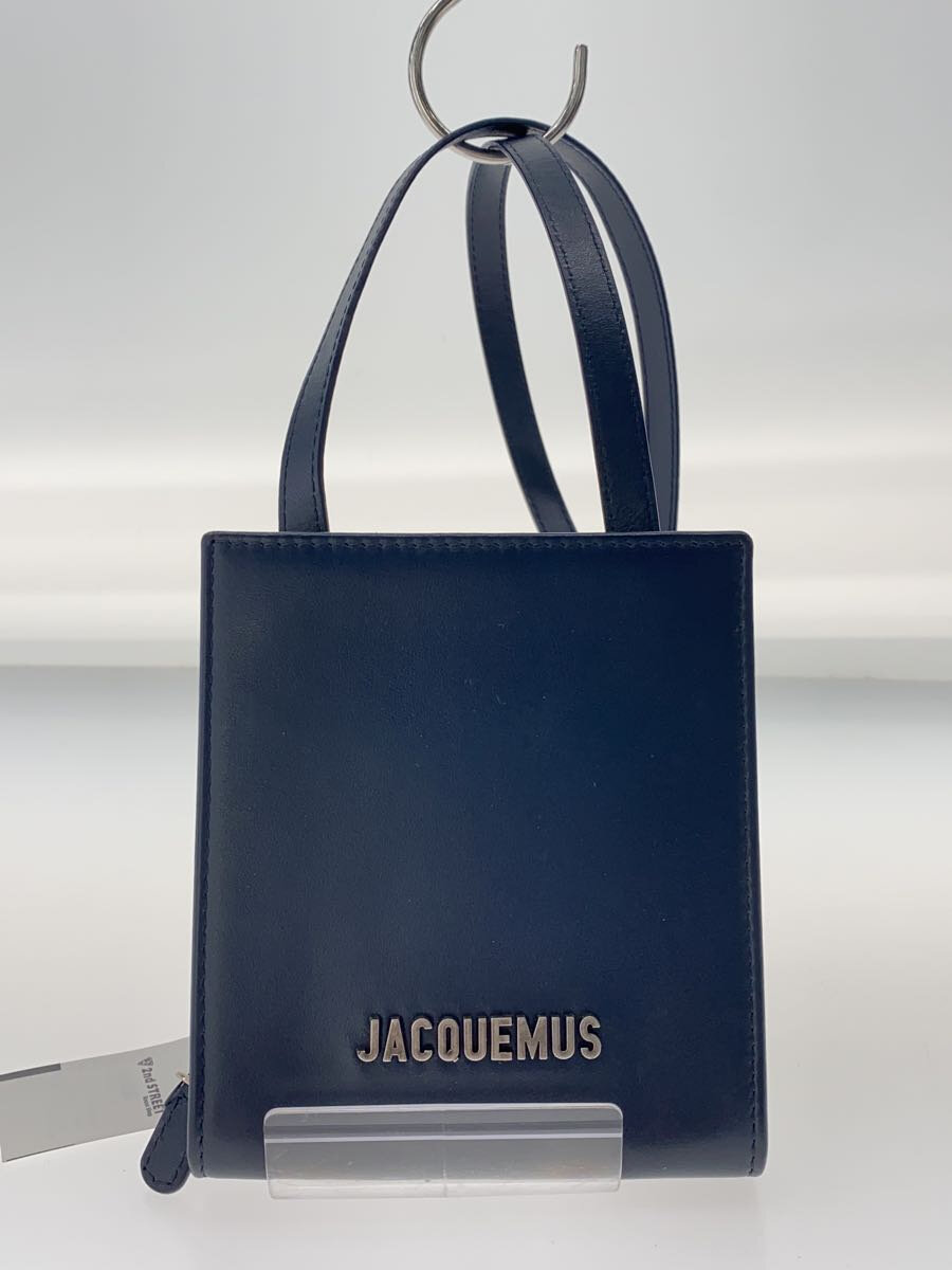 【中古】JACQUEMUS◆ショルダーバッグ/--/NVY/無地//【御徒面子】