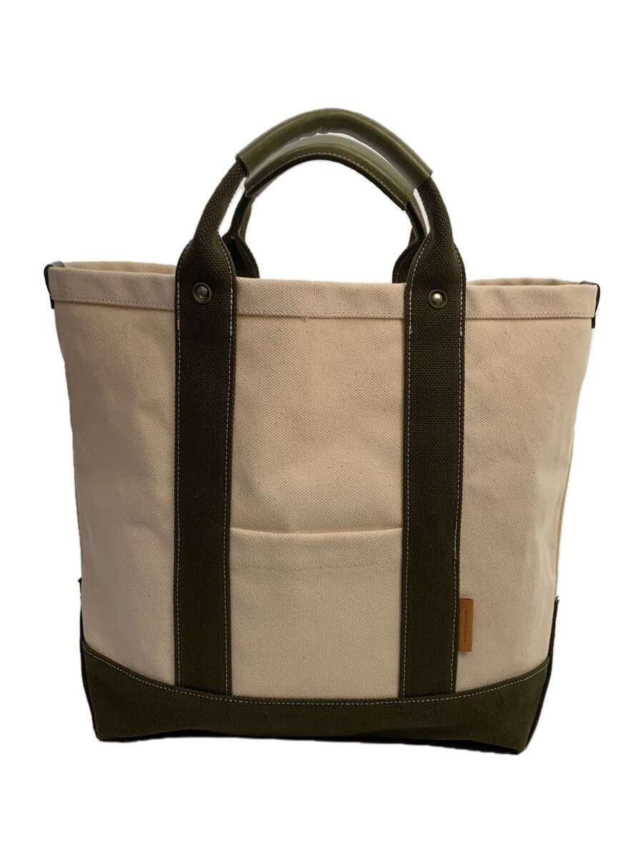 【中古】Hender Scheme◆トートバッグ/帆布/KHK/無地【御徒面子】
