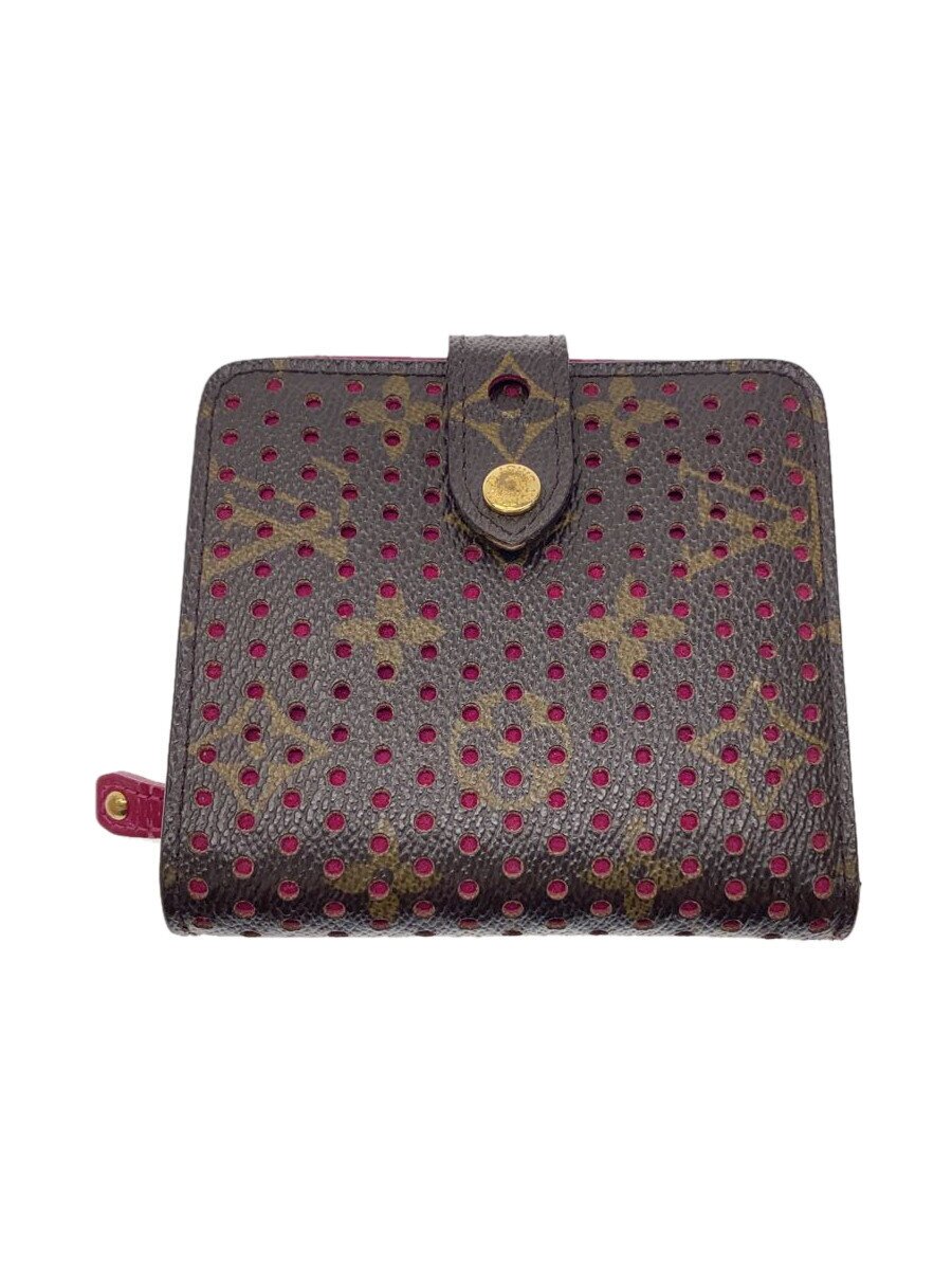【中古】LOUIS VUITTON◆コンパクト・ジップ_モノグラム・ペルフォ_BRW/PVC/M95188/MI0010【服飾雑貨他】 29,029円