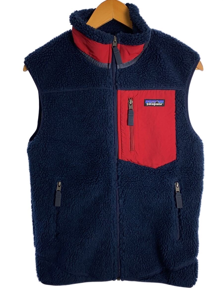 【中古】patagonia◆M’s Classic Retro-X Vest/より良い/XS/ポリエステル/NVY/23048【メンズウェア】