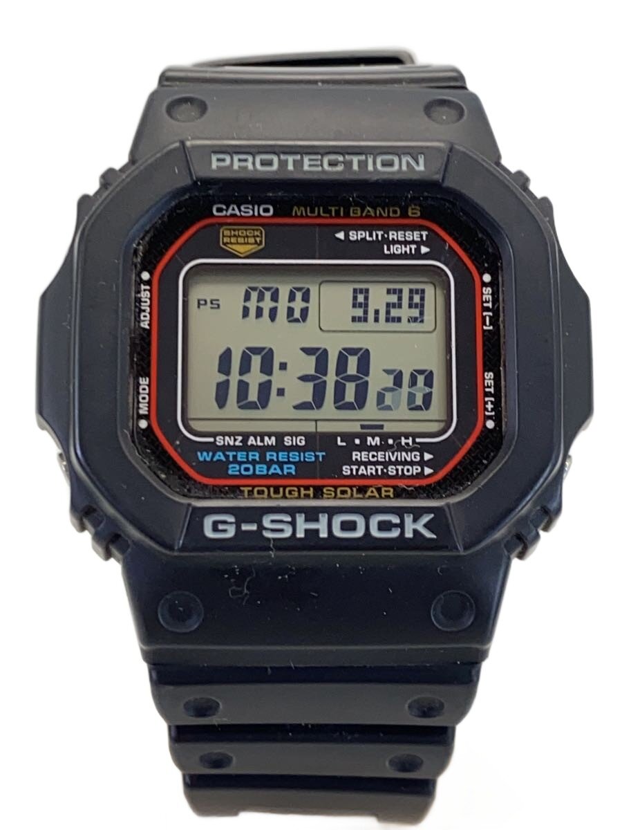 【中古】CASIO◆ソーラーウオッチ_G-SHOCK/アナログ/--/BLK【服飾雑貨他】