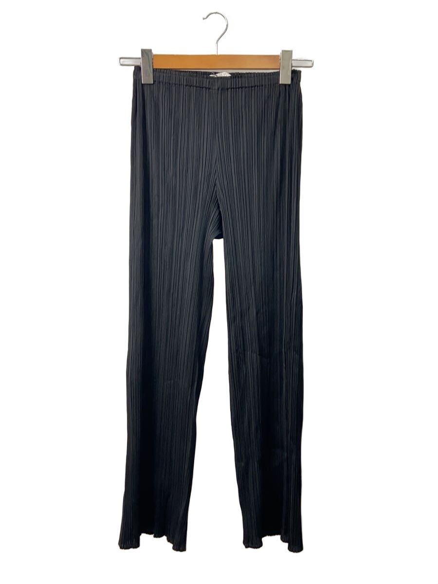 【中古】PLEATS PLEASE ISSEY MIYAKE◆下つ方/1/プリーツプリーズイッセイミヤケ/黒いこと/黒/ポリエステル/BLK/PP55-JF105【レディース御召しもの】