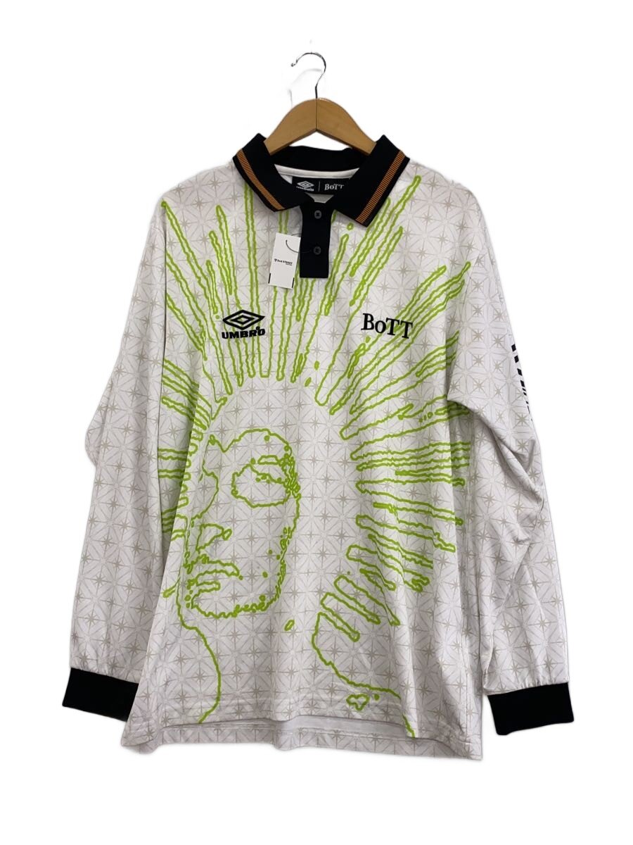 【中古】UMBRO◆長袖ティーシャツ/L/ポリエステル/WHT/75-10-0207-493//【メンズウェア】