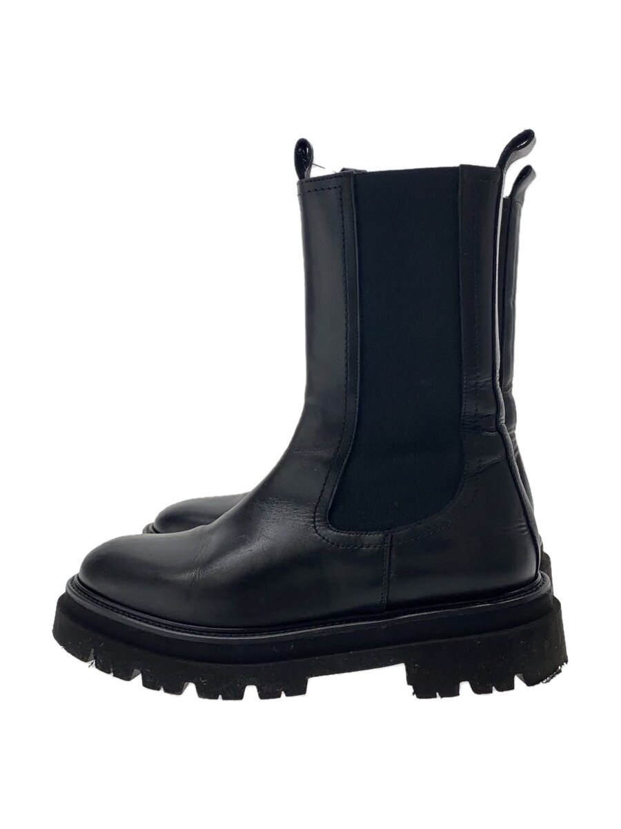 【中古】PASCUCCI◆サイドゴアブーツ/36/BLK/レザー【シューズ】|2nd STREET 店